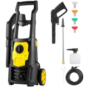 Electric Pressure Washer, 2000 PSI, Max. 1.76 GPM Power Washer with 30 ft Hose, 5 Quick Connect Nozzles, Foam Cannon, Portable to Clean Patios, C