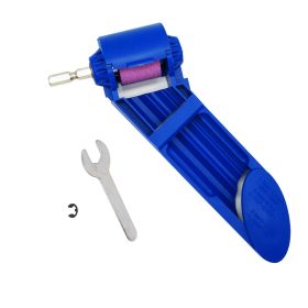 Grinding Wheel Drill Bit Sharpener Grinding Wheel Power Tool Hand Tools Nail Drill Bits Set Sharpener For Step Drill Accessories (Color: Blue set, Ships From: China)